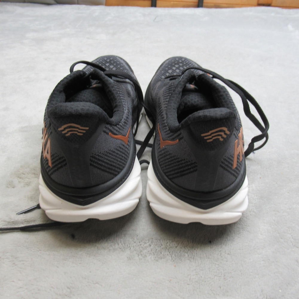 Hoka Womens Shoes 8.5 B Black Clifton 9 Cushioned Lightweight Running Athletic - Picture 6 of 13